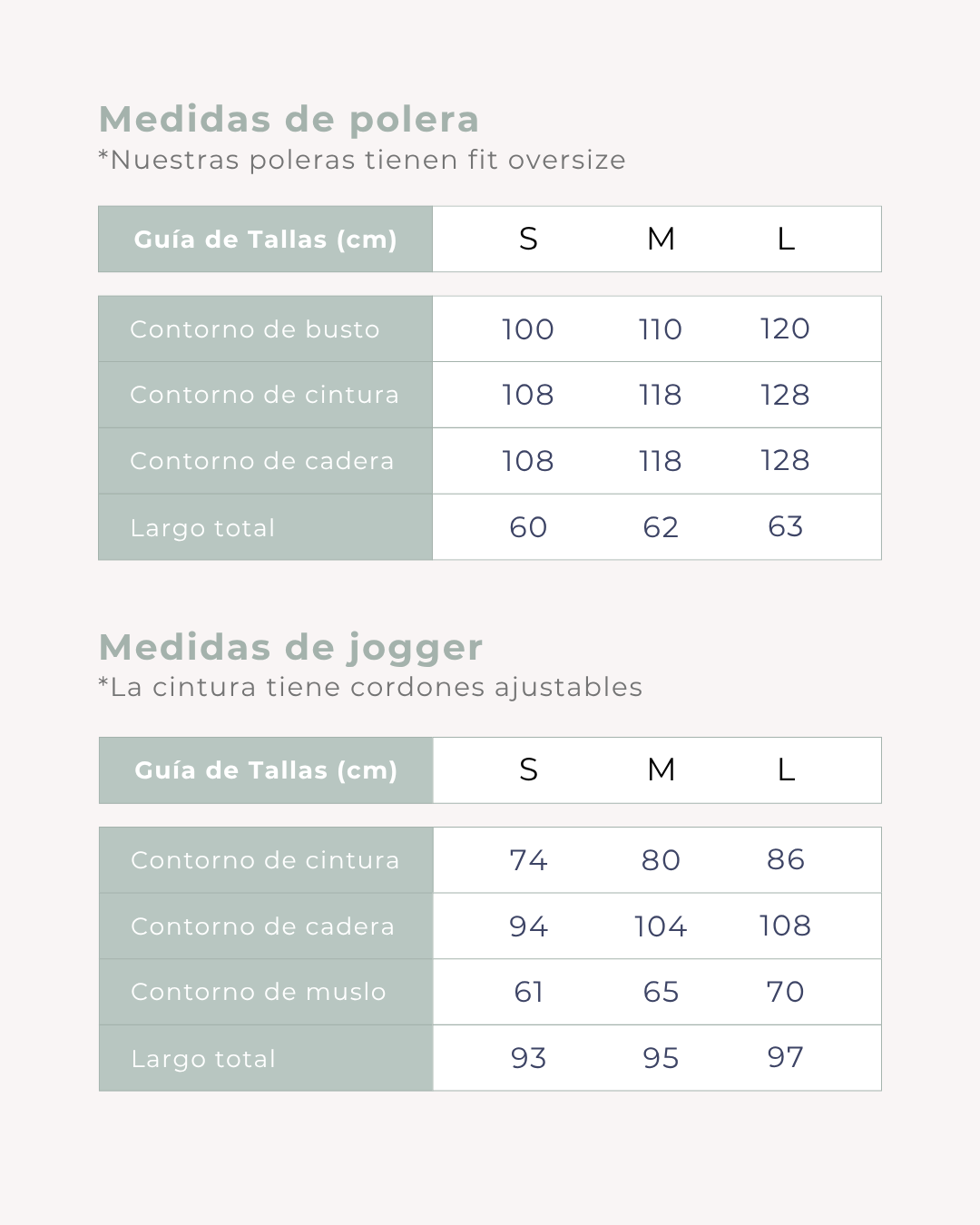 Guía de tallas